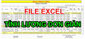 Phần mềm tính lương nhân viên theo giờ bằng Excel